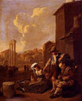 Lingelbach Johannes Peasant Family Having Bread And Wine A4 Photo Print