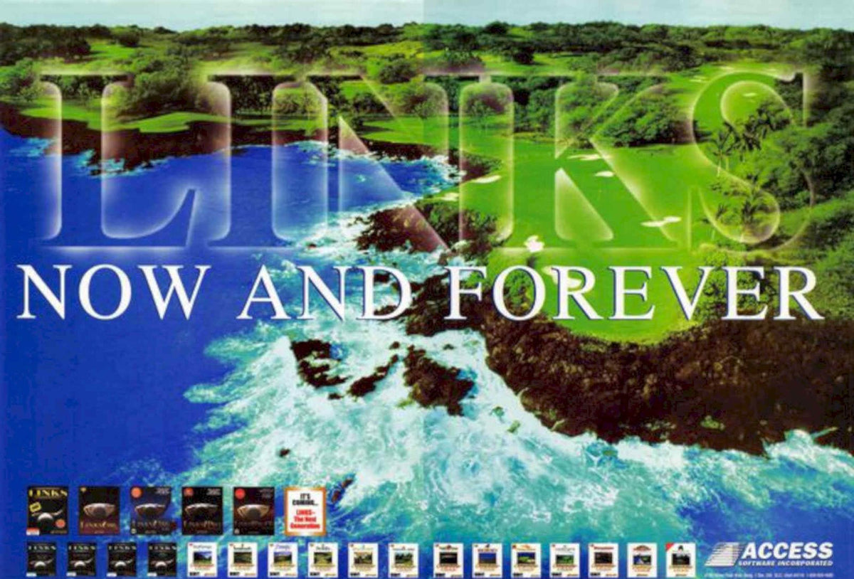 Links Ocean Software Vintage Retro Advert Poster A4 Photo Print