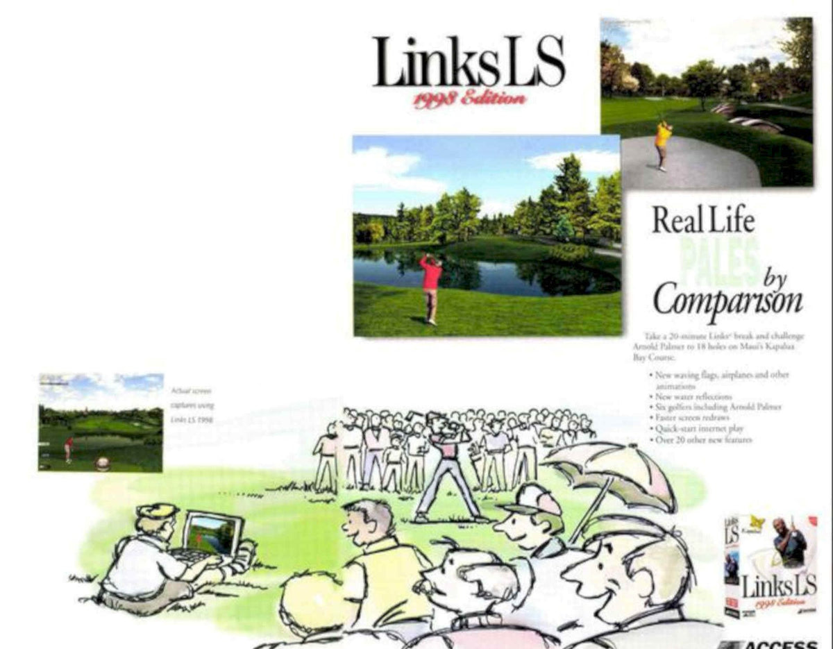 Linksls Golf Game Vintage Retro Advert Poster A4 Photo Print