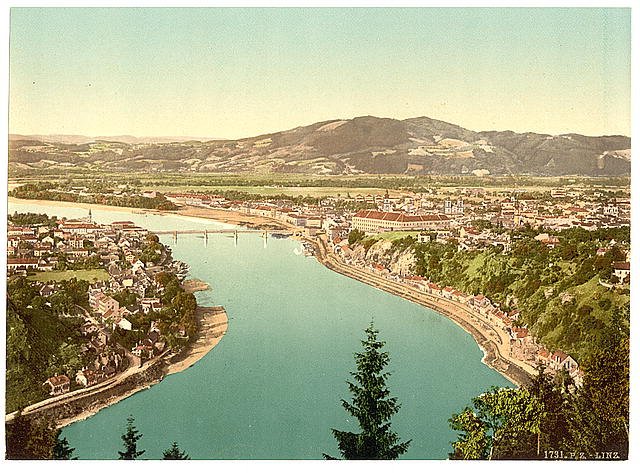 Lintz Upper Austria Vintage A4 Photo Print