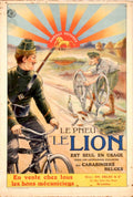 Lion Carabinier Tire Vintage Retro Advert Poster A4 Photo Print