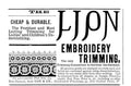 Lion Embroidery Patterns Vintage Retro Advert Poster A4 Photo Print