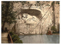 Lion Monument Lucerne I Vintage A4 Photo Print