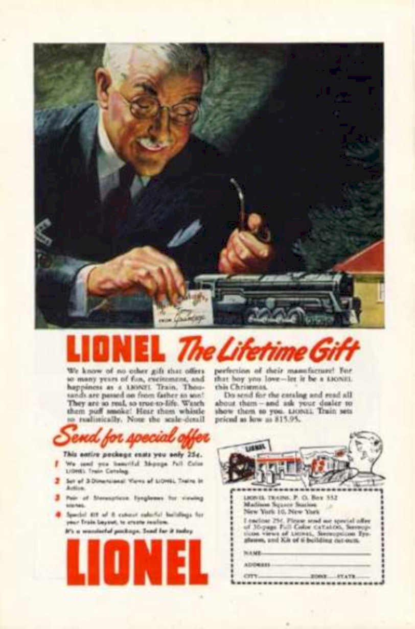 Lionel Train Set Vintage Retro Advert Ads A4 Photo Print