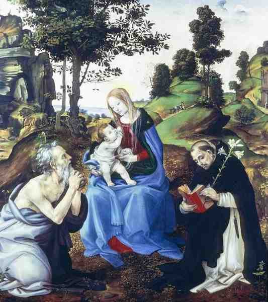Lippi Filippino Holy Family A4 Photo Print