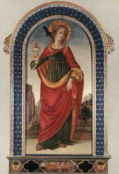Lippi Filippino St Lucy A4 Photo Print