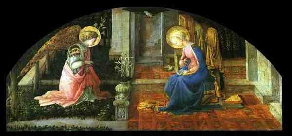 Lippi Filippino The Annunciation A4 Photo Print