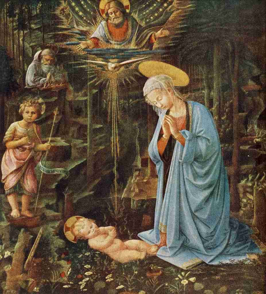 Lippi Filippo 1406 1469 Adoration in the Forest A4 Photo Print