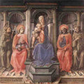 Lippi Fra Filippo Madonna Enthroned With Saints A4 Photo Print