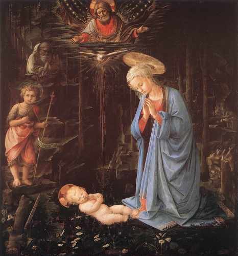 Lippi Fra Filippo Madonna In The Forest A4 Photo Print