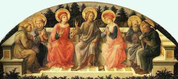 Lippi Fra Filippo Seven Saints A4 Photo Print