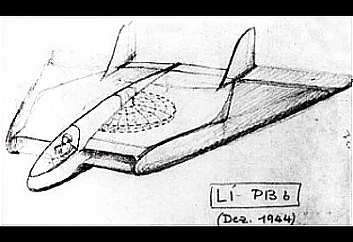 Lippisch Li P13b Delta Wing Aircraft Concept Germany A4 Photo Print