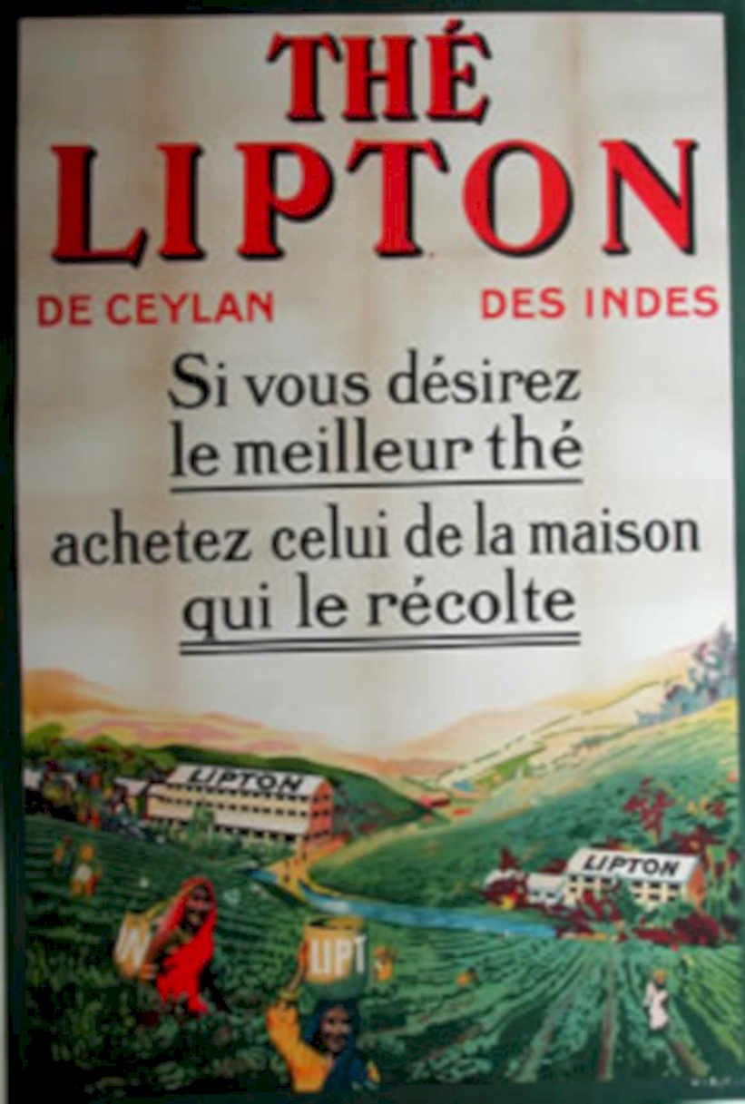 Lipton Tea Hills Vintage Retro Advert Poster A4 Photo Print