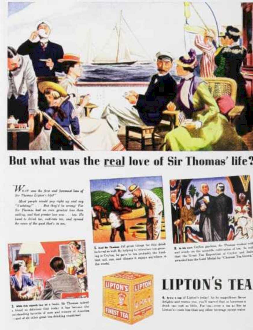 Lipton Tea Sailing Vintage Retro Advert Ads A4 Photo Print