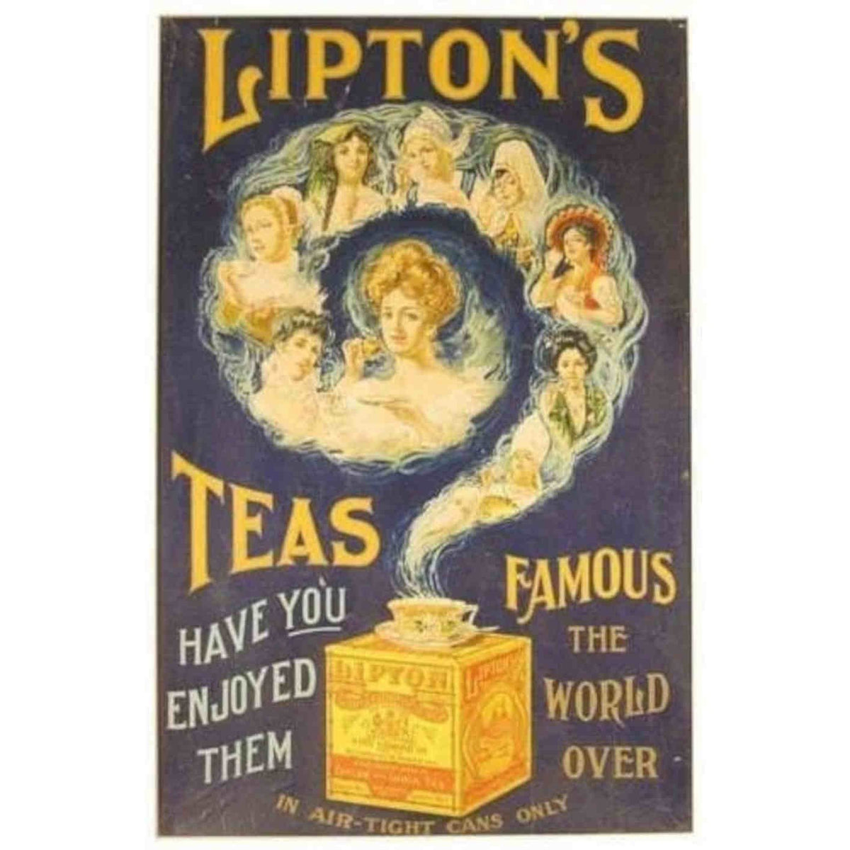 Liptons Tea Advertisement R Vintage Retro Advert Poster A4 Photo Print