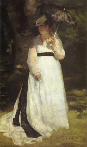 Lise With An Umbrell A4 Photo Print