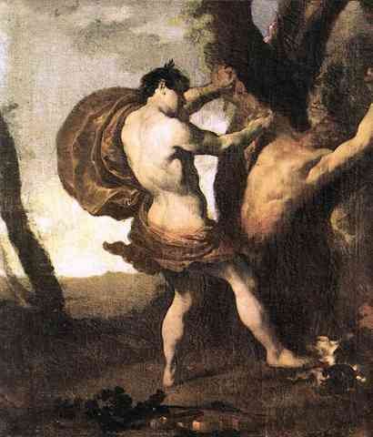 Liss Johann Apollo And Marsyas A4 Photo Print