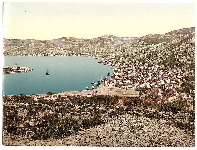 Lissa from the west Dalmatia Vintage A4 Photo Print