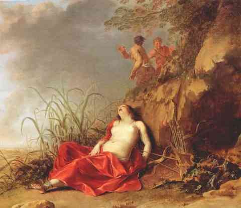 Lisse Dirck Van Der Sleeping Nymph A4 Photo Print