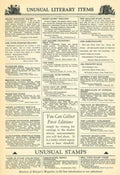 Literary Items Sale Vintage Retro Advert Poster A4 Photo Print