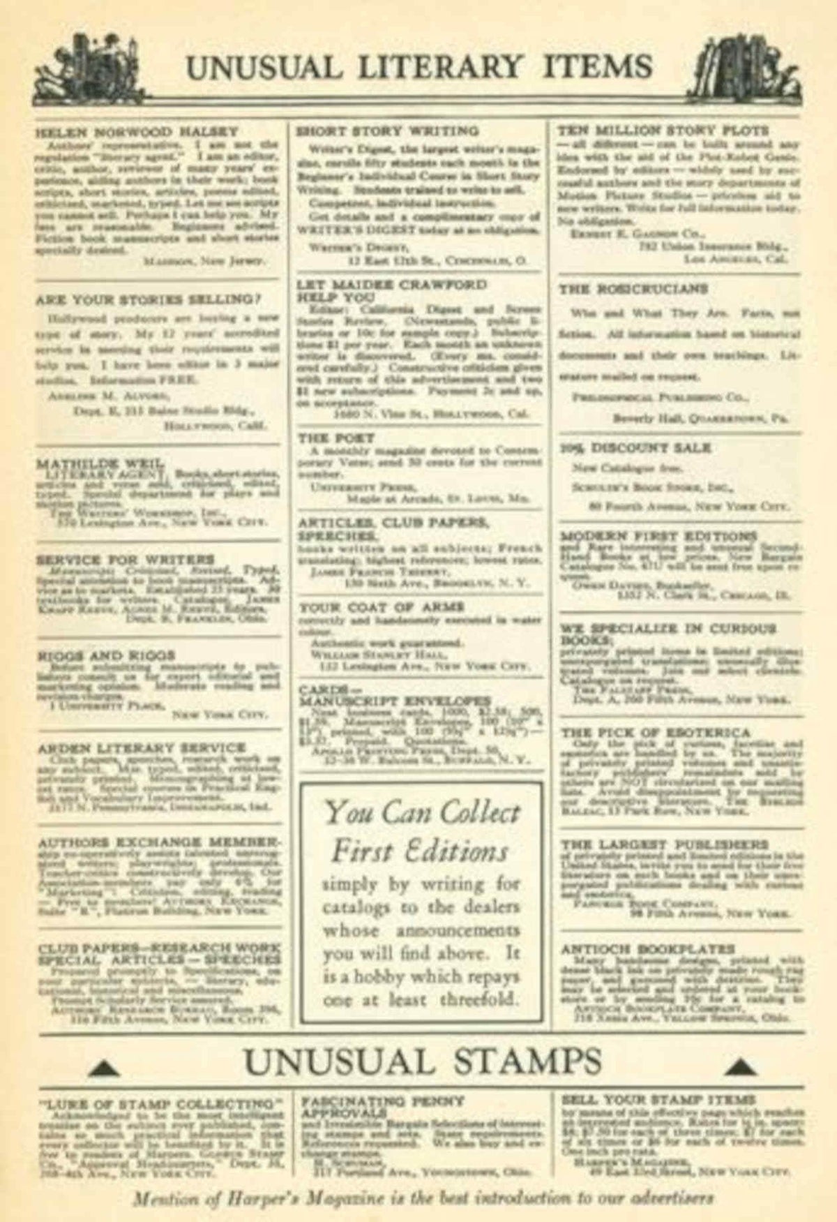 Literary Items Sale Vintage Retro Advert Poster A4 Photo Print