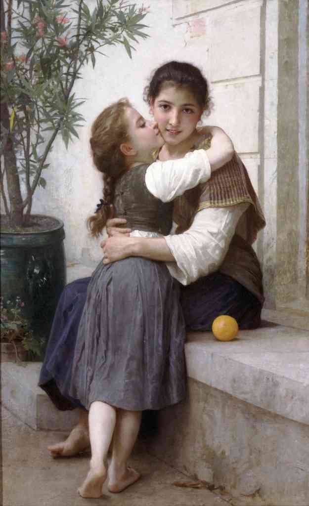 Little Coaxing 1890 Bouguereau A4 Photo Print