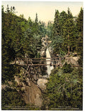 Little Kohlbach Riesen waterfall Vintage A4 Photo Print