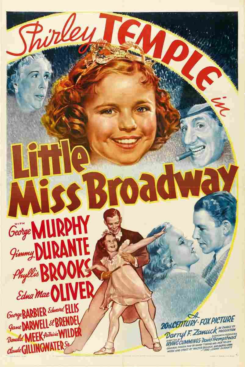 Little Miss Broadway 1938 01  film star poster A4 Photo Print