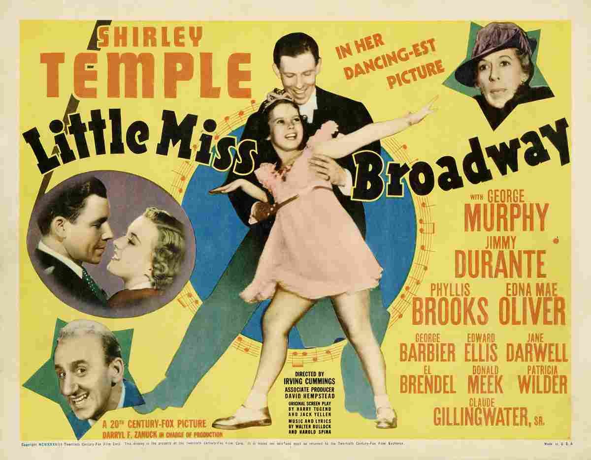 Little Miss Broadway 1938 02  film star poster A4 Photo Print