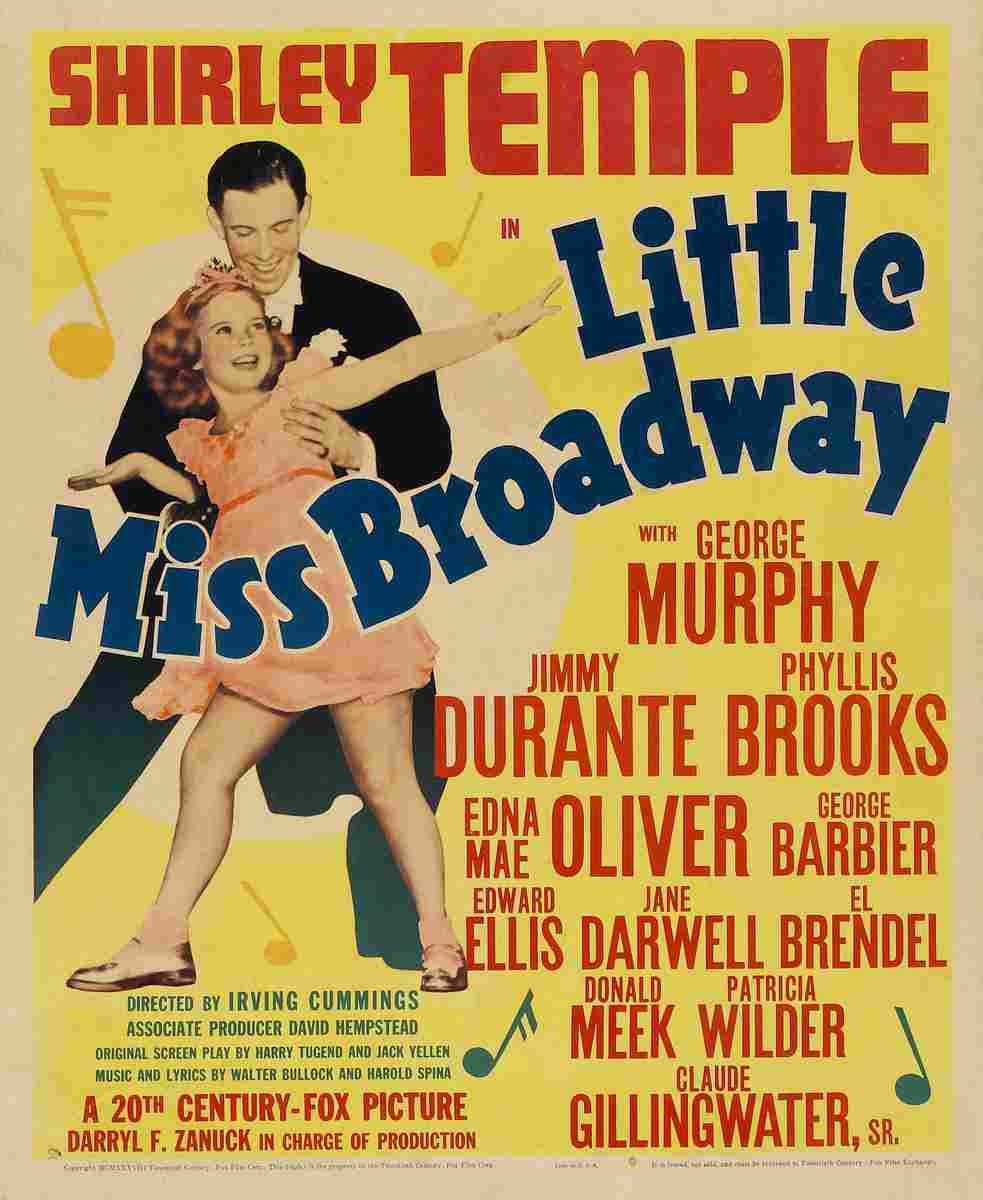 Little Miss Broadway 1938 03  film star poster A4 Photo Print