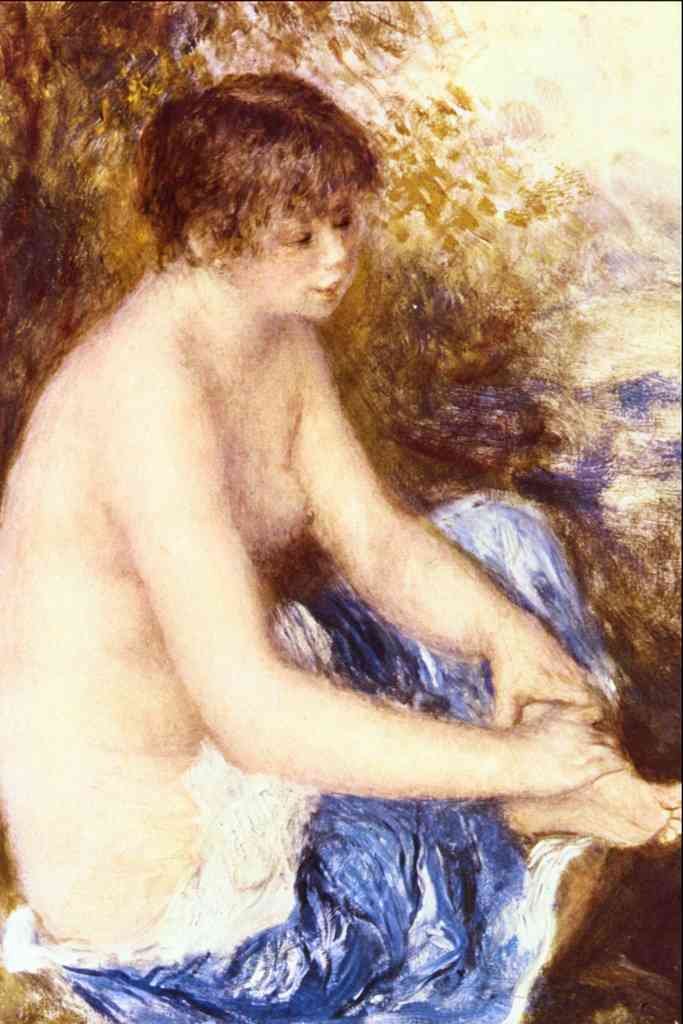 Little Nude In Blue Renoir Impressionism A4 Photo Print