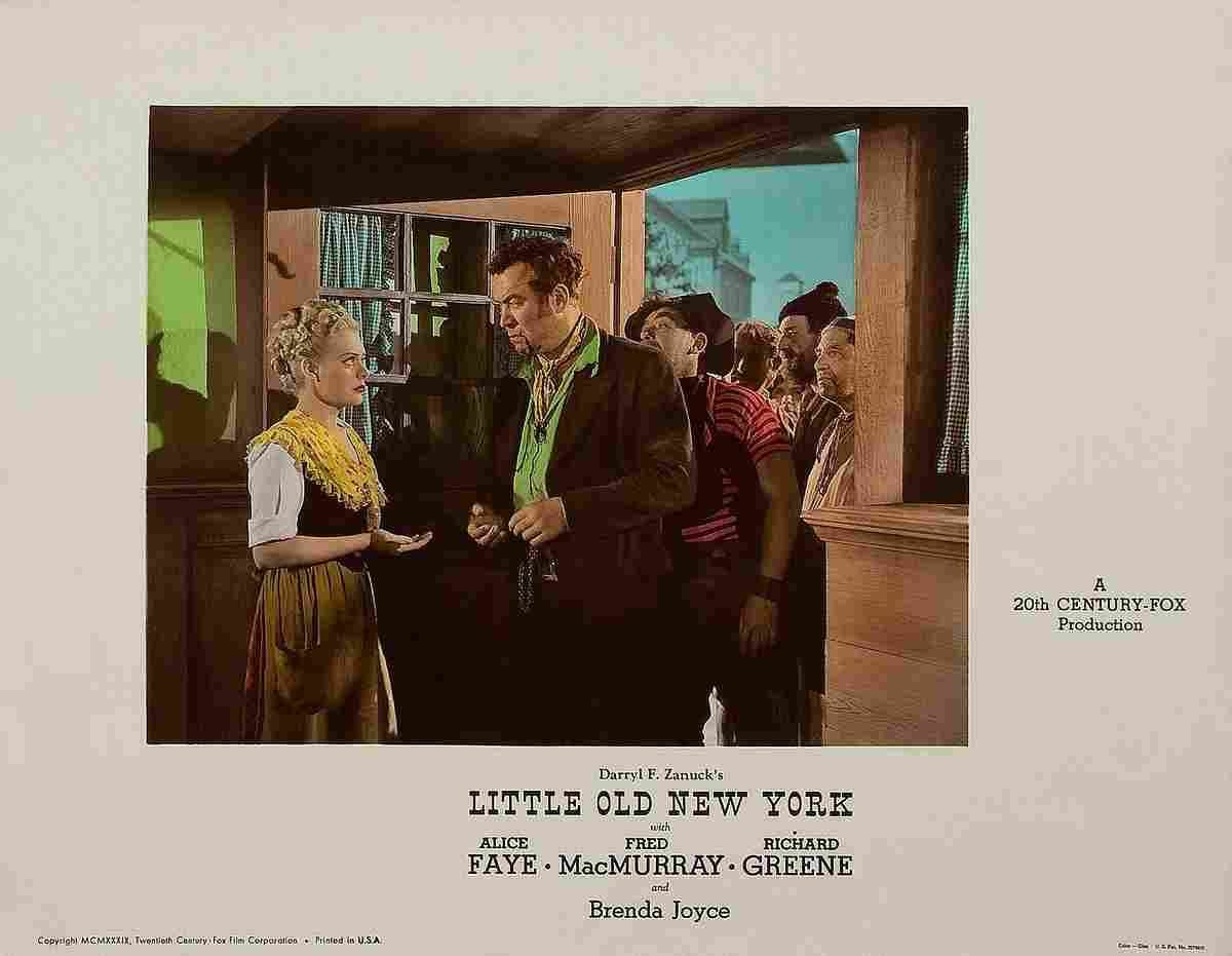Little Old New York 1940 08  film star poster A4 Photo Print