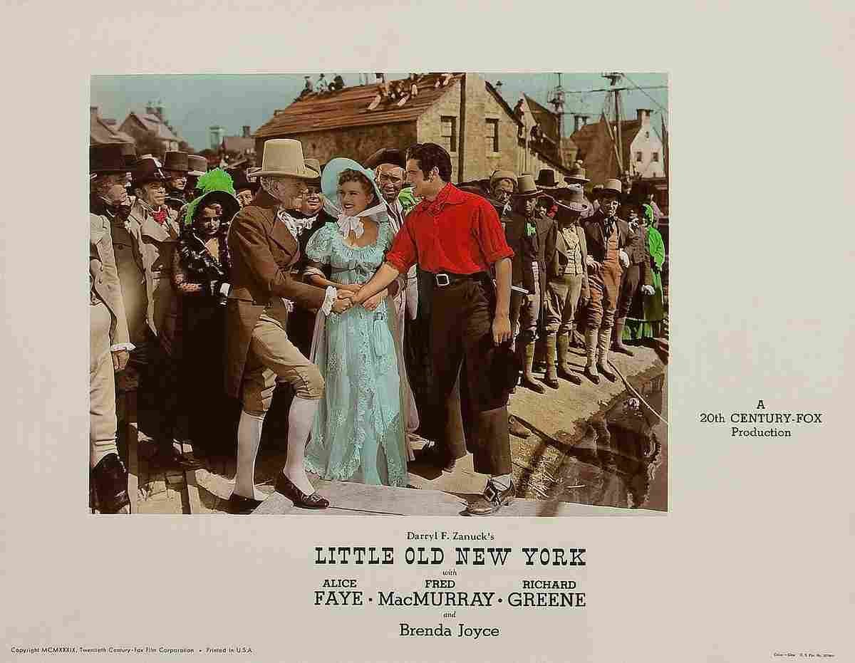 Little Old New York 1940 10  film star poster A4 Photo Print