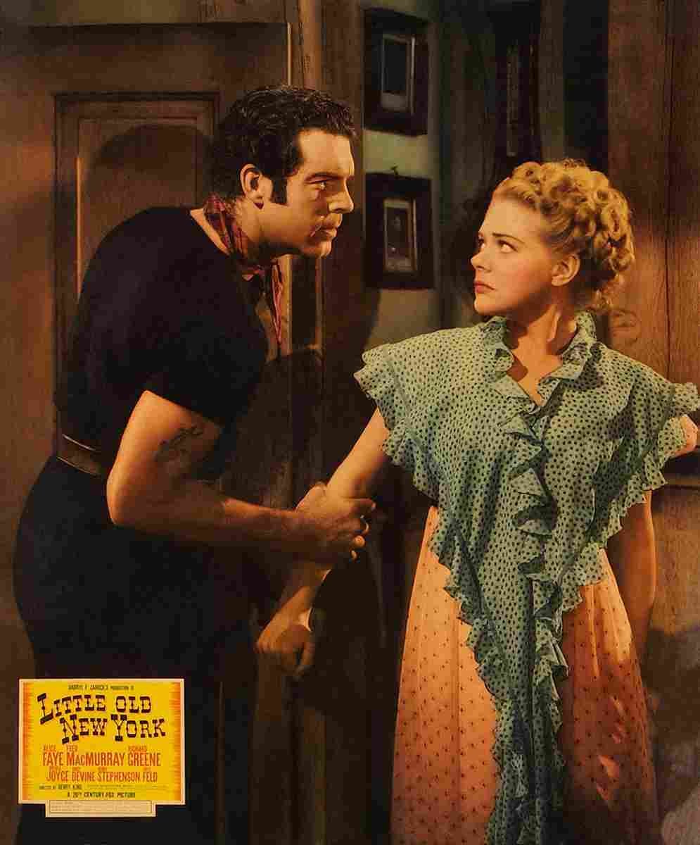 Little Old New York 1940 15  film star poster A4 Photo Print