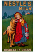 Little Red Wolf Vintage Retro Advert Ads A4 Photo Print