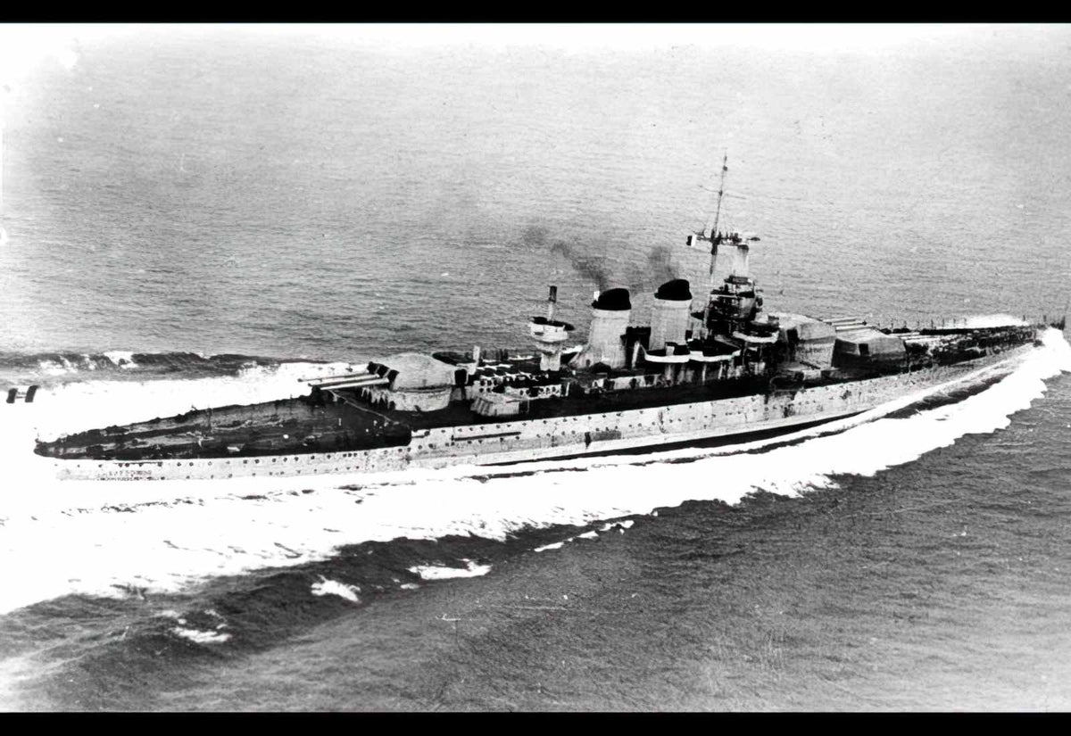 Littorio Battleship Italy A4 Photo Print