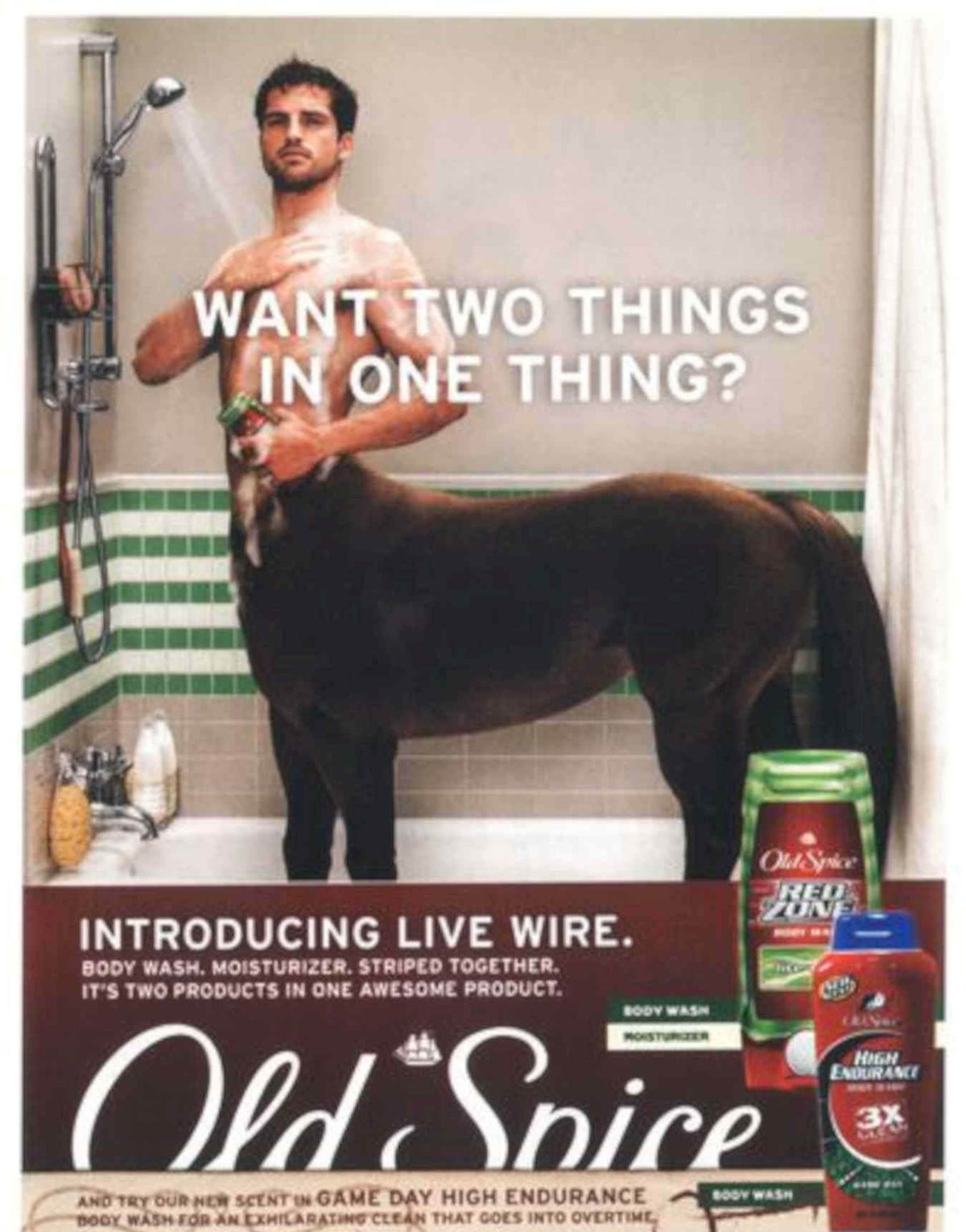 Live Wire Shower Vintage Retro Advert Poster A4 Photo Print