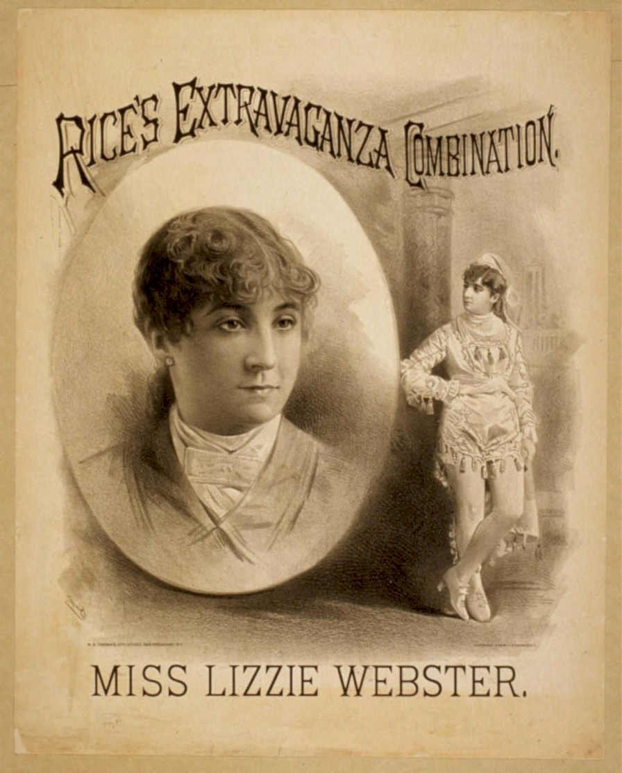 Lizzie Webster Extravaganza Vintage Retro Advert Poster A4 Photo Print