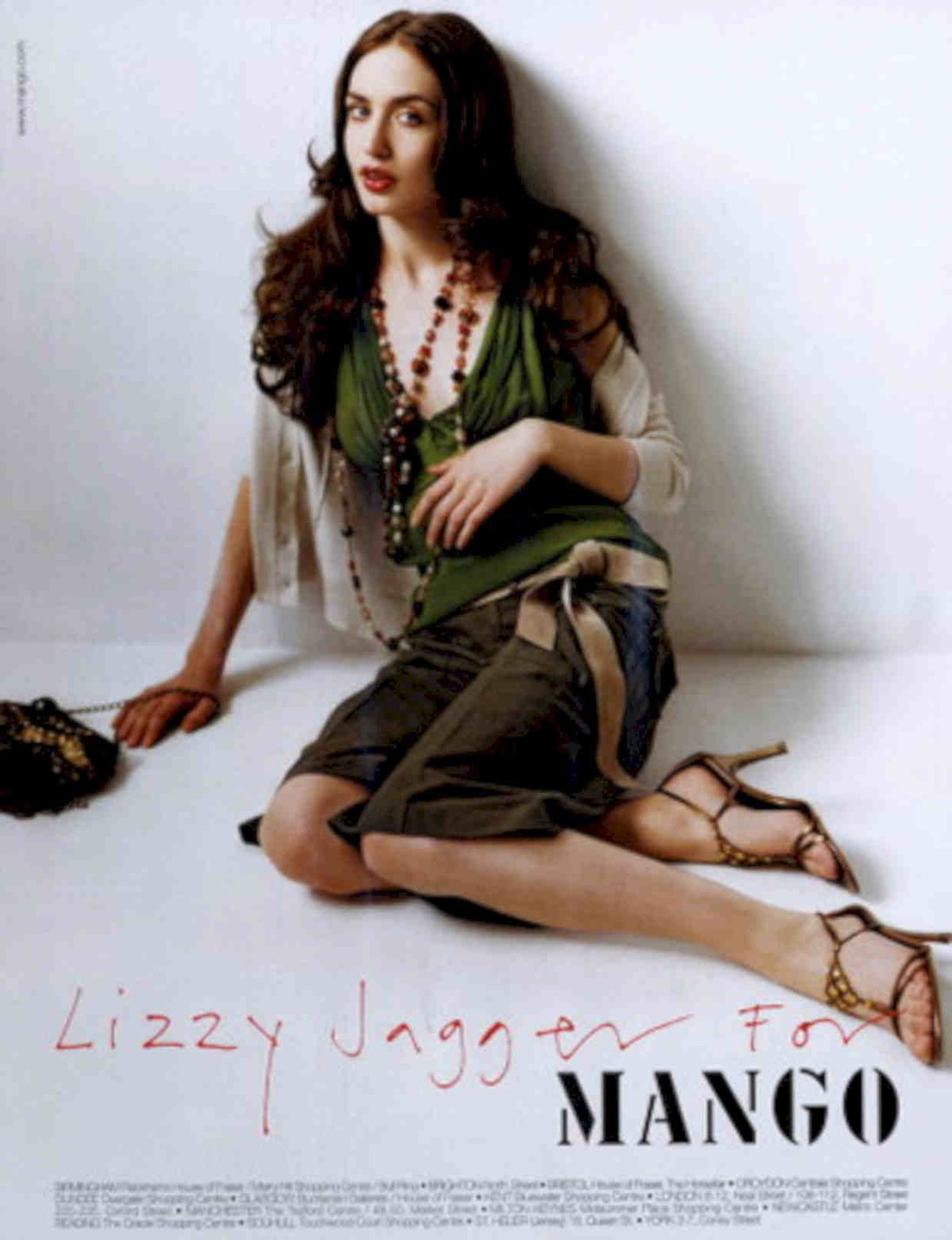 Lizzy Jagger Mango Vintage Retro Advert Poster A4 Photo Print