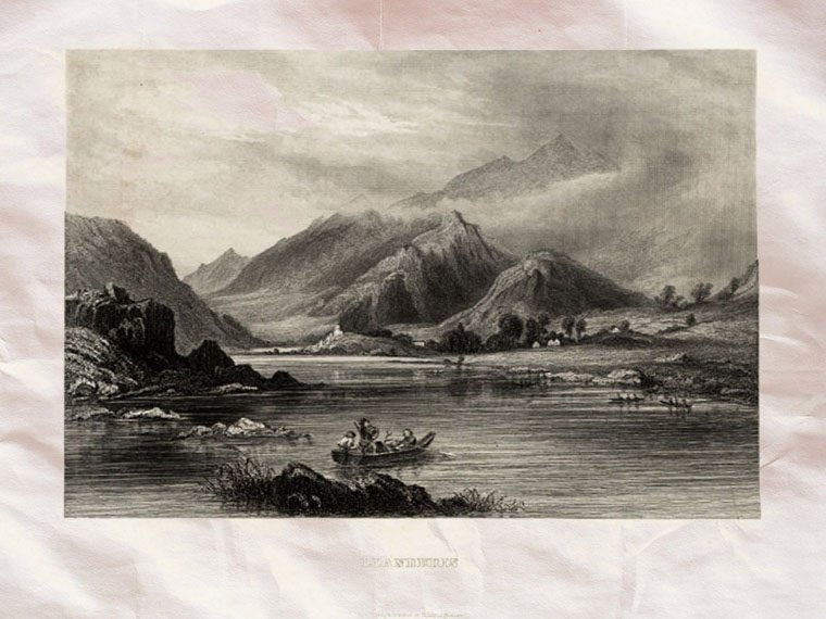 Llanberis Wales Uk Meyer 1840 Vintage A4 Photo Print