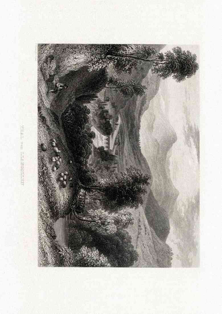 Llangollen Valley Wales Uk Meyer 1840 A4 Photo Print