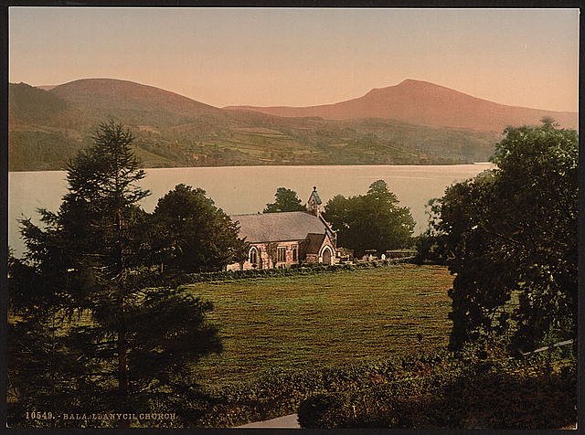 Llanycil Church Bala Vintage A4 Photo Print