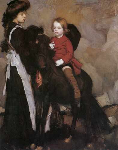 Lmabert Equestrian Portrait Of A Boy A4 Photo Print