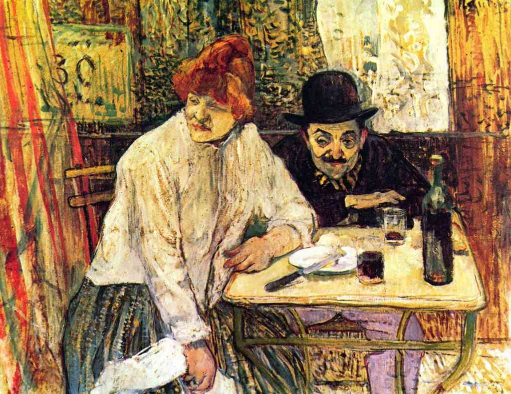 Lmie In The Restaurant Toulouse Lautrec A4 Photo Print