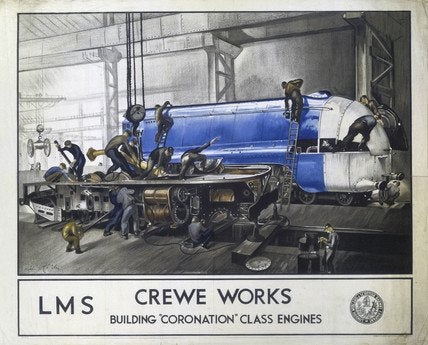 Lms Crewe Works Advert A4 Photo Print