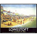 Lner Lowestoft Suffolk Railway Vi Vintage Retro Advert Poster A4 Photo Print