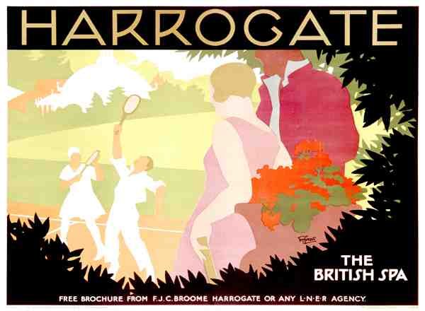 Lner Railway Harrogate Tennis Vintage Advert A4 Photo Print