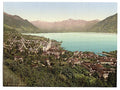 Locarno general view I Tessin Vintage A4 Photo Print