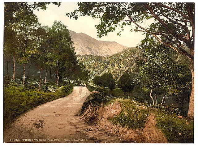 Loch Katrine Where Twines the Path Trossachs Vintage A4 Photo Print