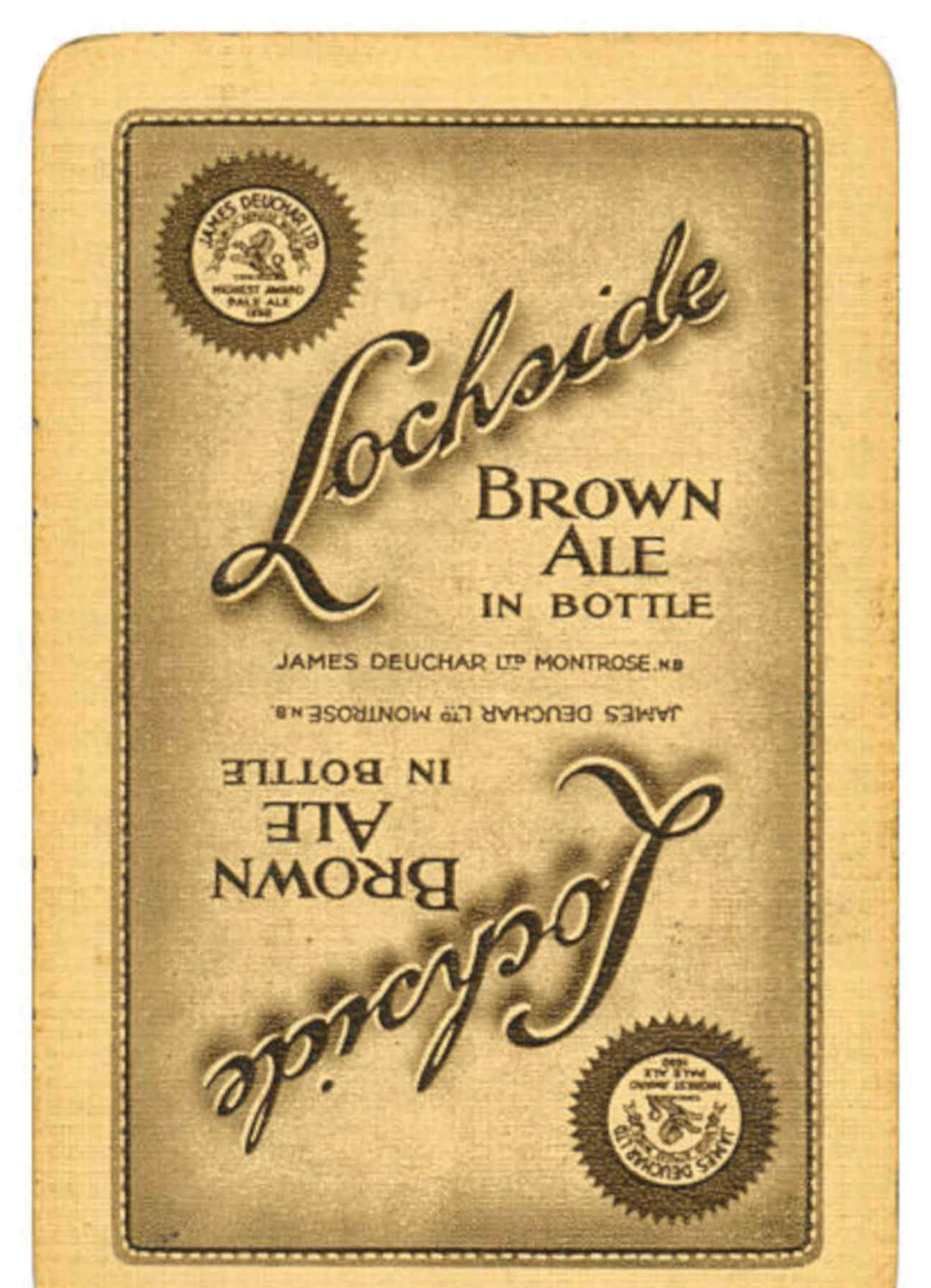 Lochside Brown Ale Vintage Retro Advert Poster A4 Photo Print